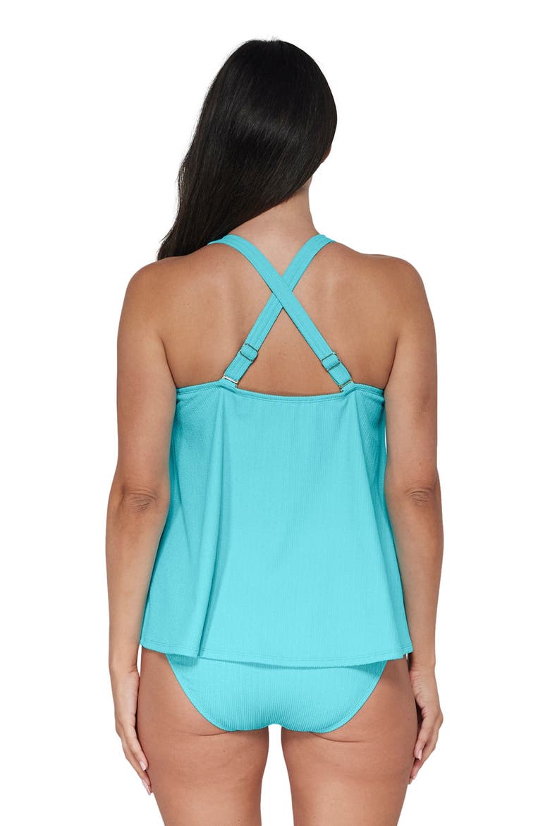 Sadie Tankini Swimsuit Top, Alternate, color, Pool Party
