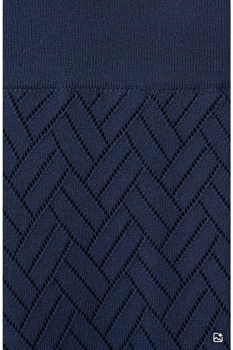Openwork Knit Skirt, Alternate, color, NAVY