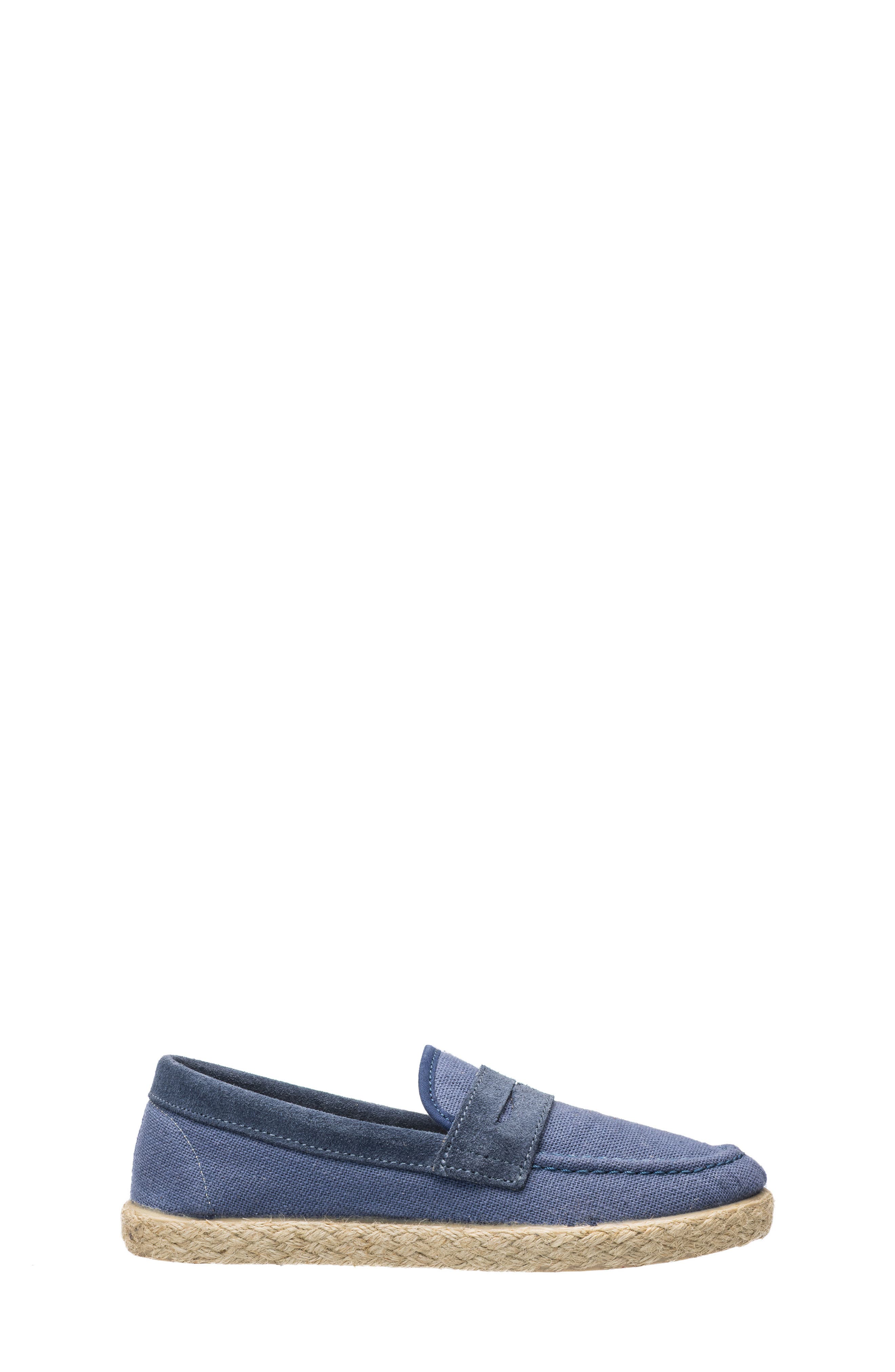 Elephantito Espadrille Penny Loafer, Alternate, color, Indigo