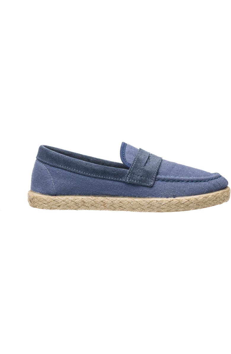 Elephantito Espadrille Penny Loafer, Alternate, color, Indigo