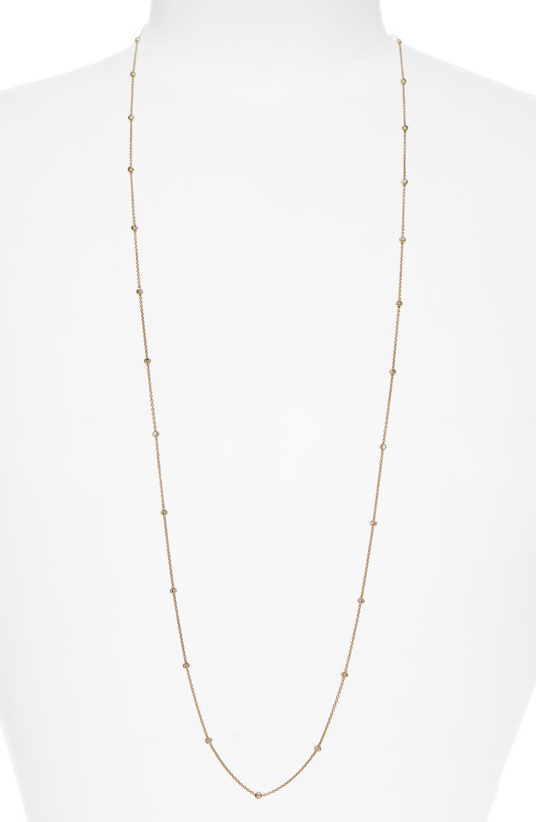 Argento Vivo Sterling Silver Argento Vivo Ball Station Chain Necklace, Alternate, color, 