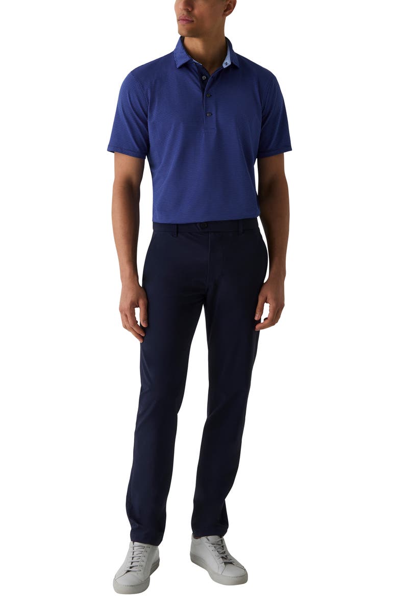 Greyson Saranac Stripe Golf Polo, Alternate, color, Dart/ Maltese Blue