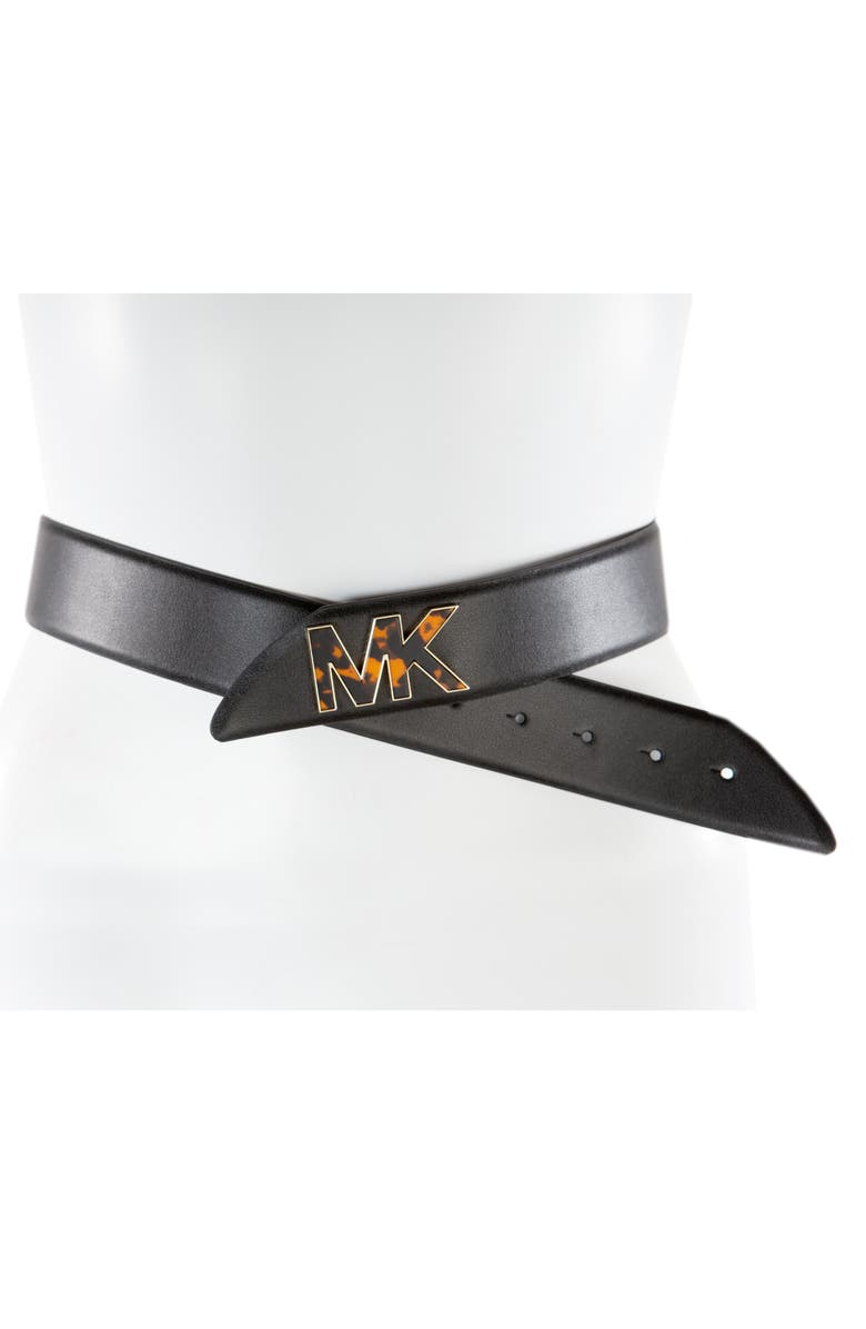 KORS Michael Kors Logo Hardware Leather Belt, Alternate, color, 