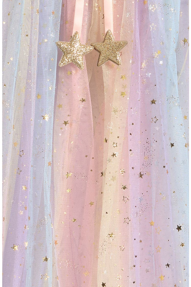 Kids' Shooting Star Ombre Cape, Alternate, color, PINK