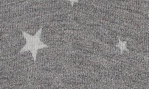 Paigelauren Kids' Star Print Fleece Hoodie & Pants Lounge Set In Dark Gray
