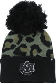 '47 Women's '47 Hunter Green Auburn Tigers Bagheera Cuffed Knit Hat with Pom