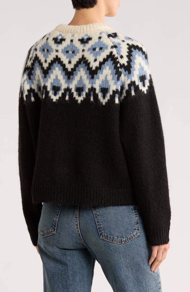 RDI Fair Isle Button Front Cardigan, Alternate, color,