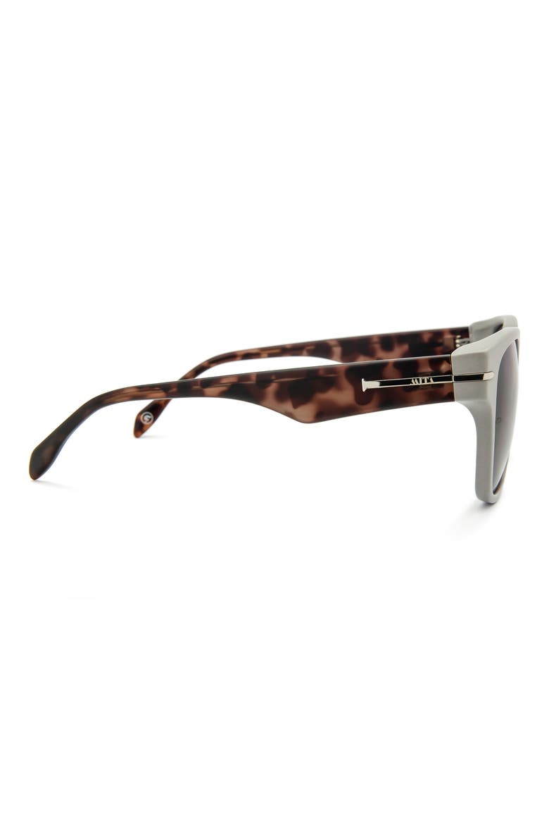 Key West 55mm Square Sunglasses, Alternate, color, MATTE COOL GREY/ SMOKE