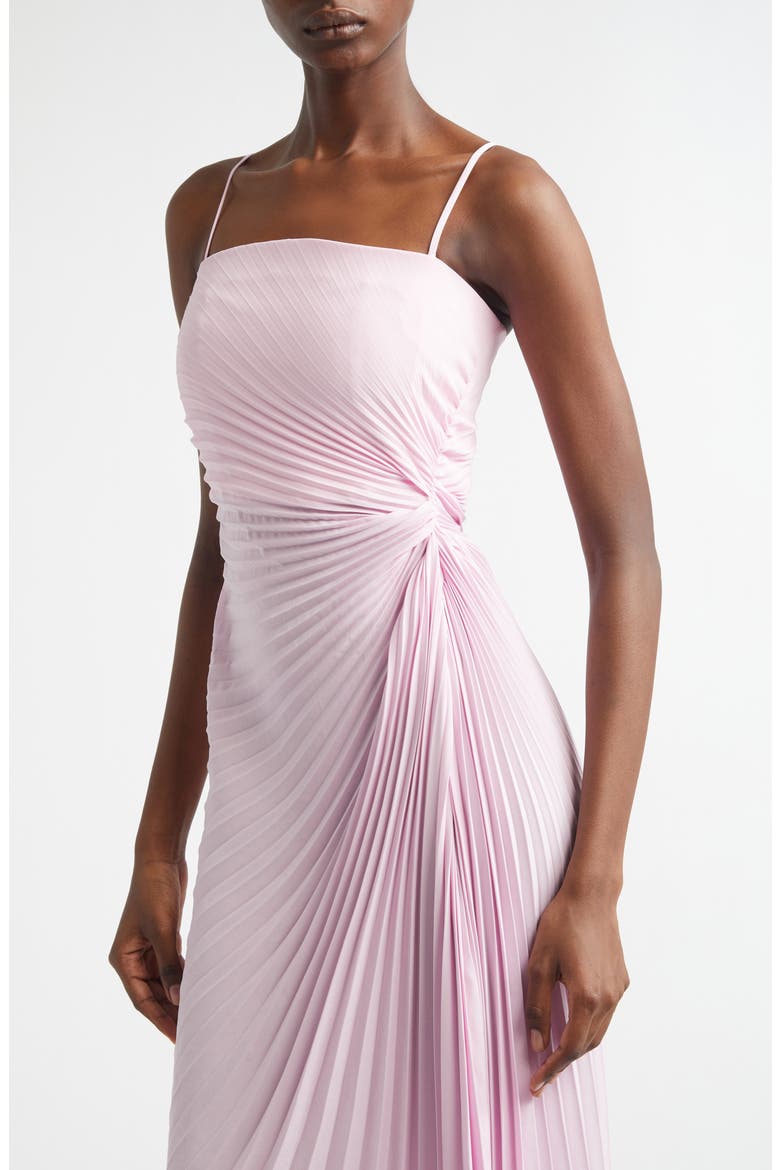 Layla Strapless Pleated Gown, Alternate, color, WISTERIA