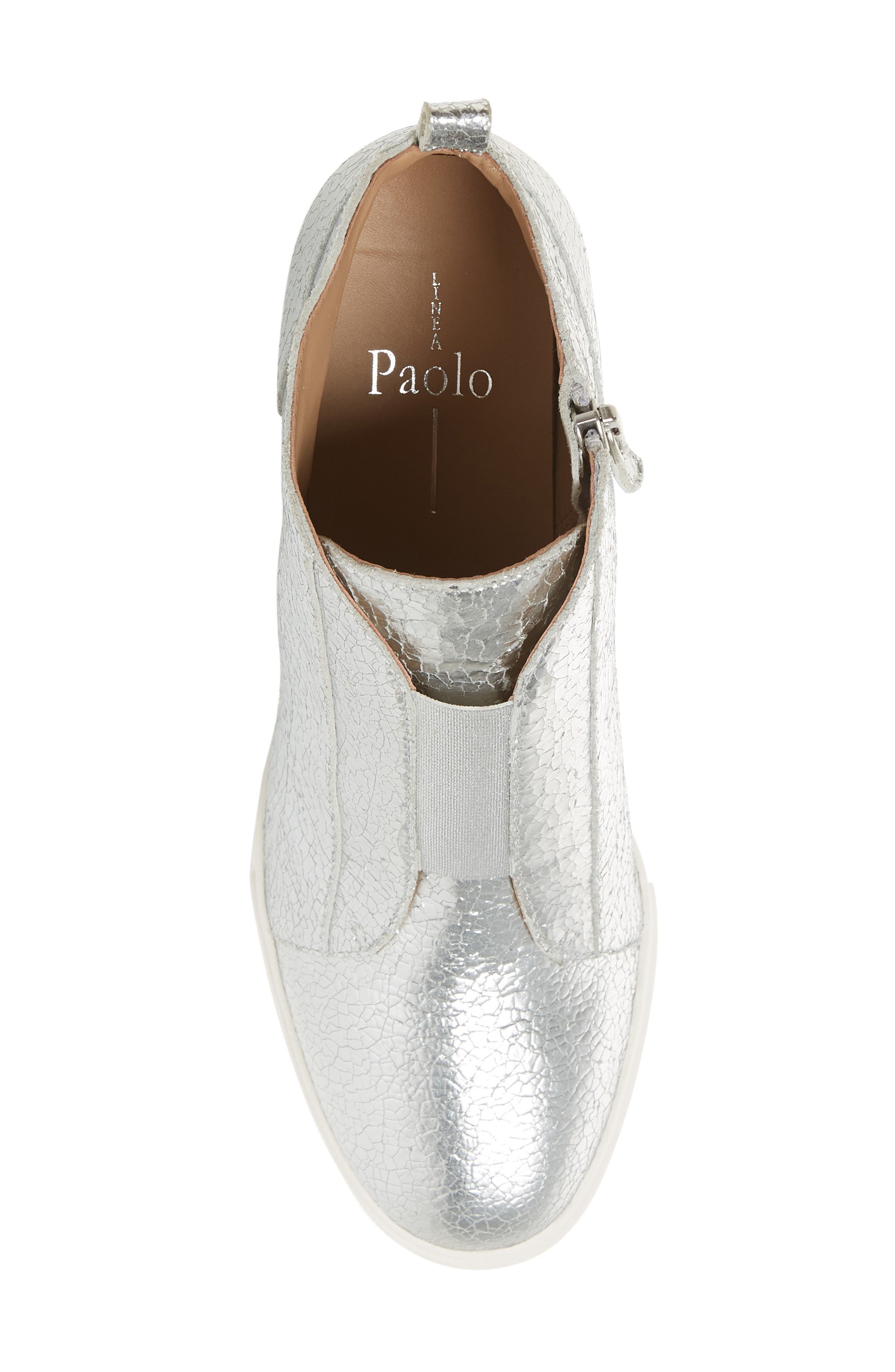 Felicia II Wedge Bootie, Alternate, color, SILVER CRACKLE LEATHER