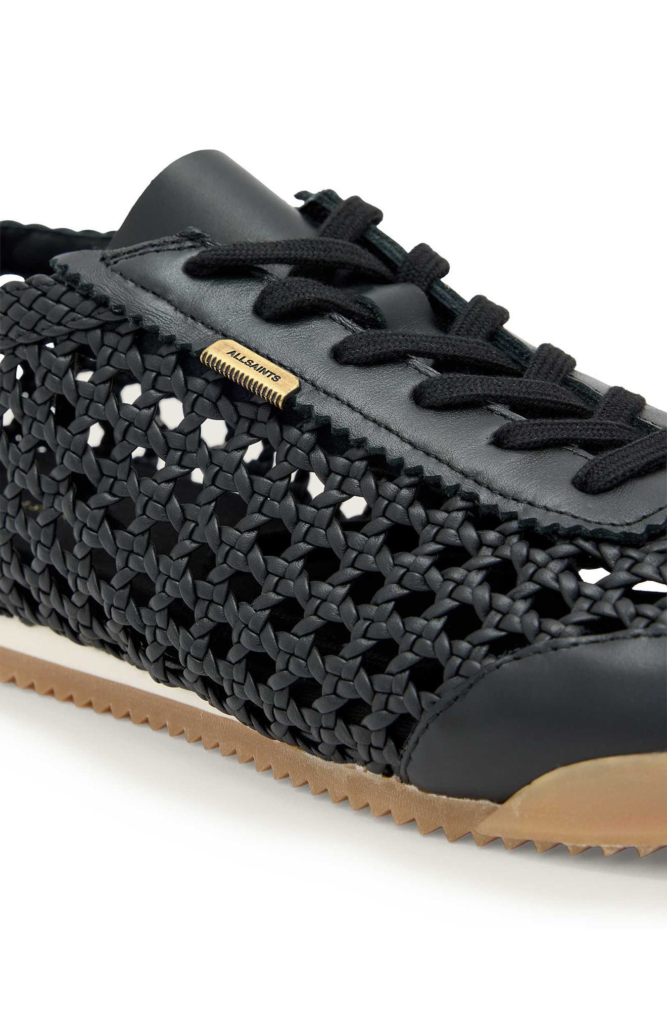 Kenny Woven Runner Sneaker, Alternate, color, BLACK