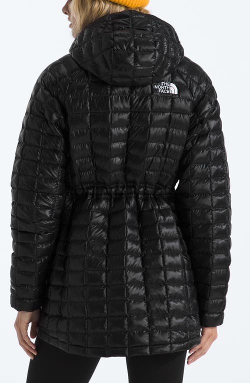 The North Face Thermoball Quilted Hooded Parka In Black