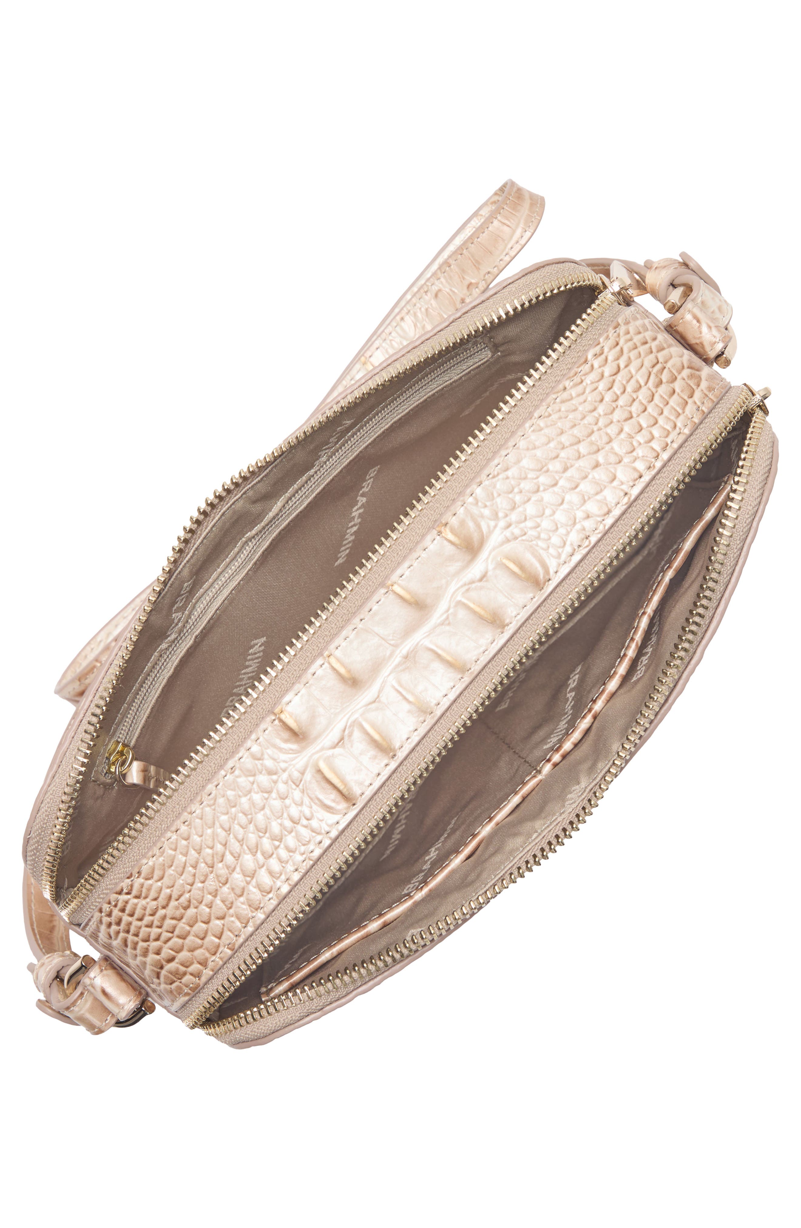 Danica Croc Embossed Leather Crossbody Bag, Alternate, color, CONTOUR