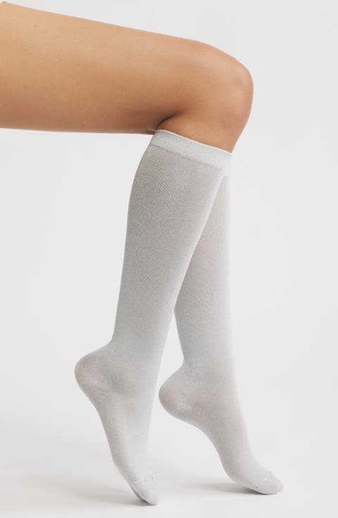 Metallic Knee High Socks