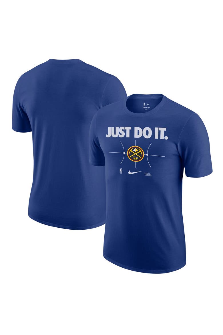 Men's Nike Navy Denver Nuggets Just Do It T-Shirt, Alternate, color, Navy