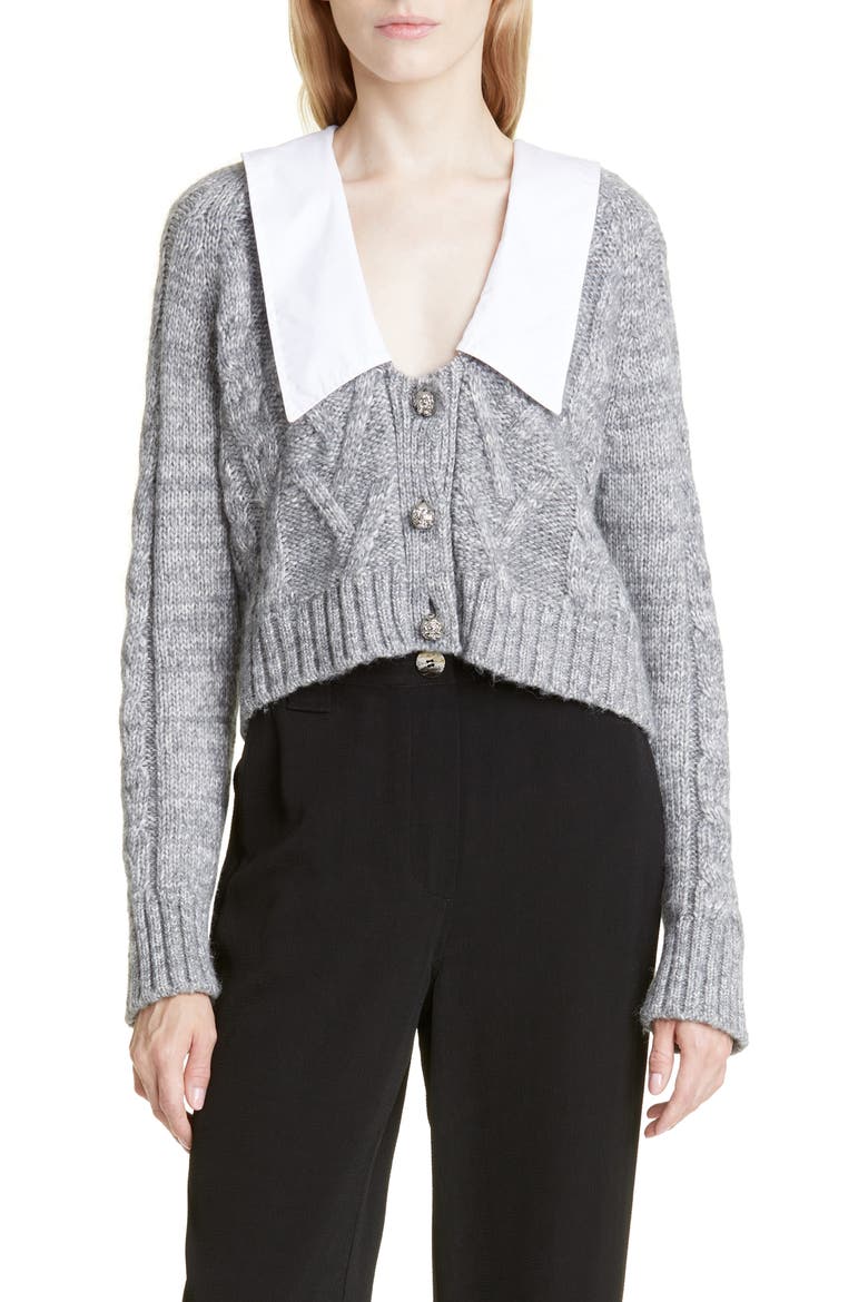 Chunky Cable Cardigan, Main, color, HIGH RISE