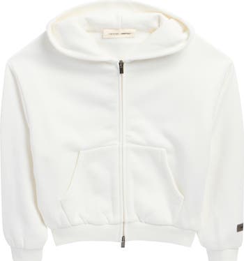 Kids' Metallic Logo Full Zip Fleece Hoodie