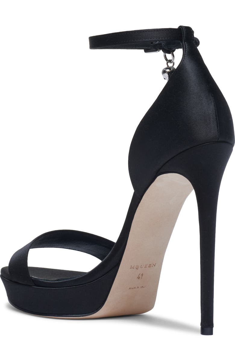 McQueen Jewel Platform Sandal, Alternate, color, Black