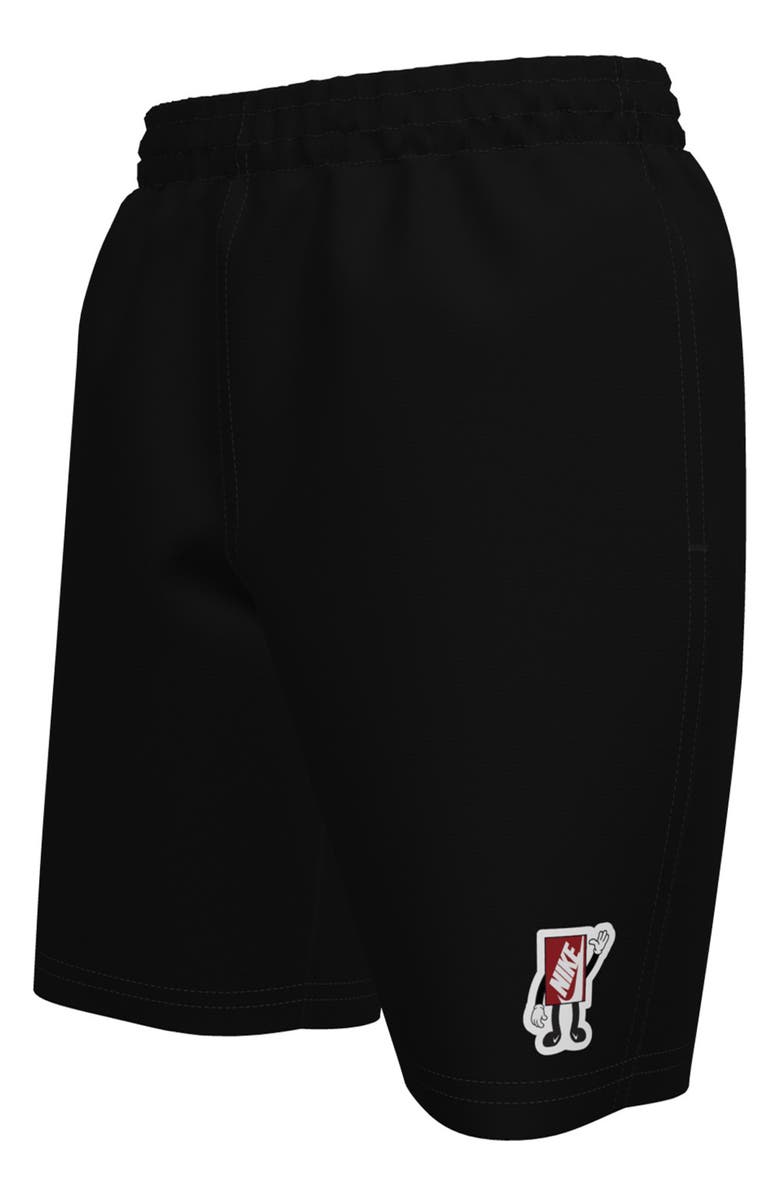 Nike Kids' 7-Inch Volley Swim Shorts, Main, color, Black