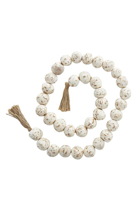 Bohemian White Ceramic Garland