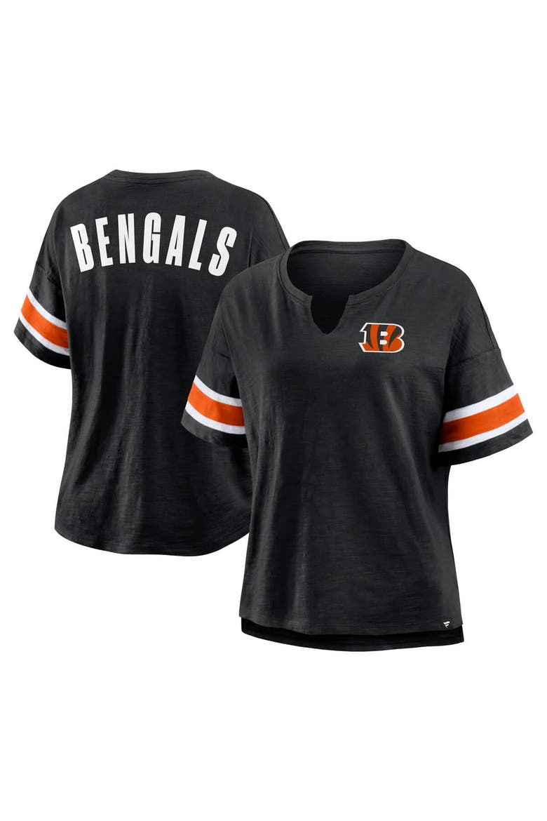 Women's Fanatics Black Cincinnati Bengals Redzone Curl Route T-Shirt, Alternate, color, Black