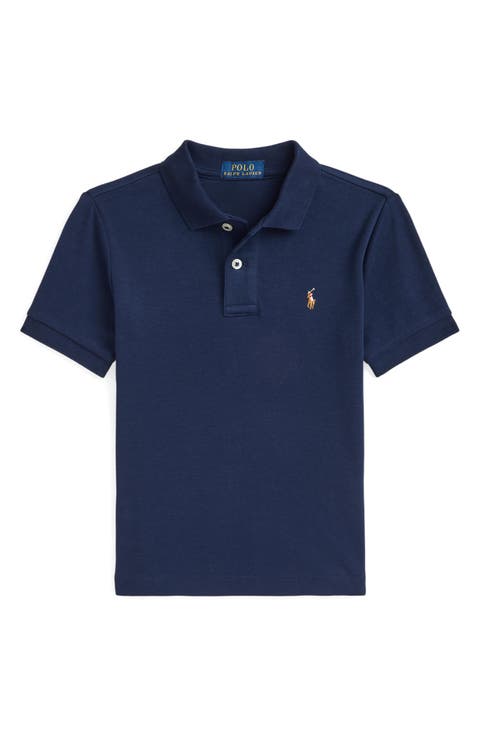 Kids' Basic Solid Cotton Polo