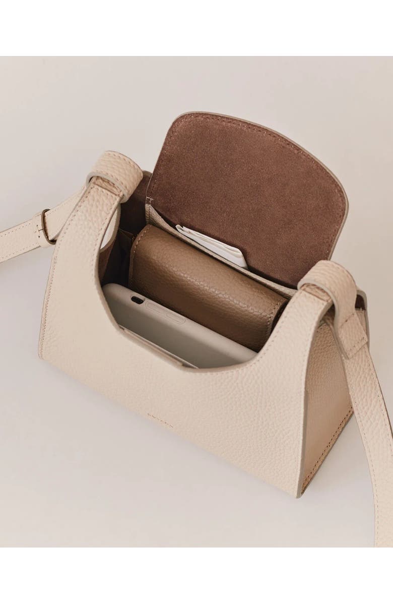 Cuyana Mini Double Loop Bag, Alternate, color, Cappuccino