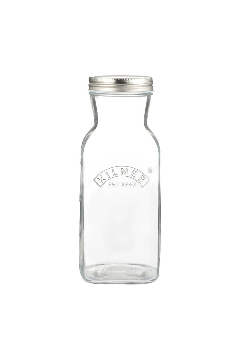 Juice and Sauce Glass Bottle, 34 Ounce, Main, color, Clear