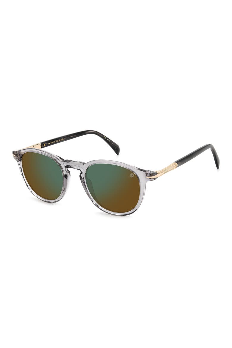 49mm Round Sunglasses, Alternate, color, GREY