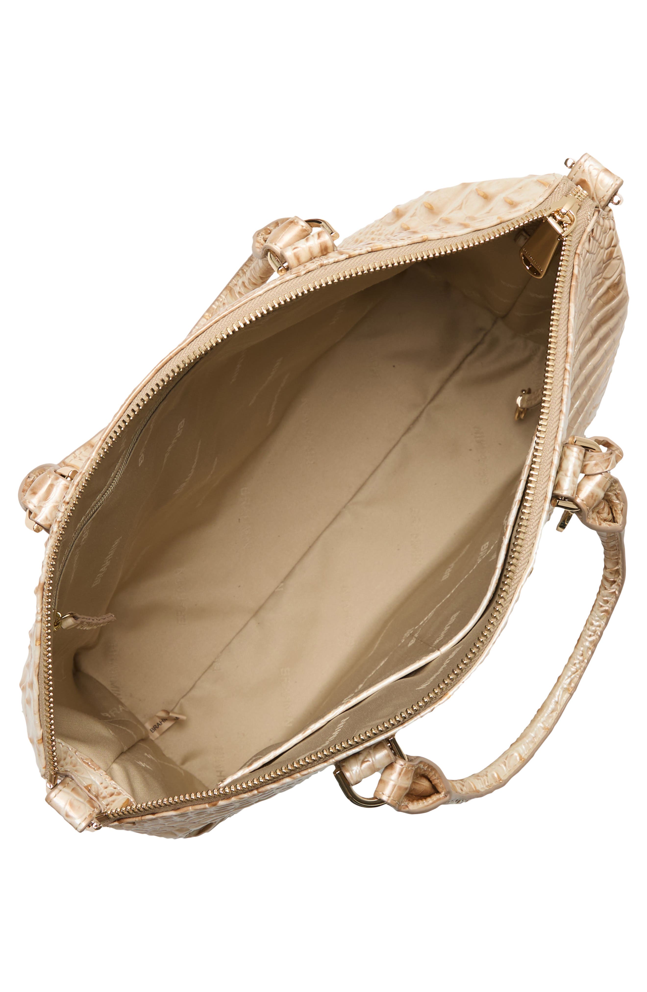 Large Duxbury Croc Embossed Leather Satchel, Alternate, color, CONTOUR