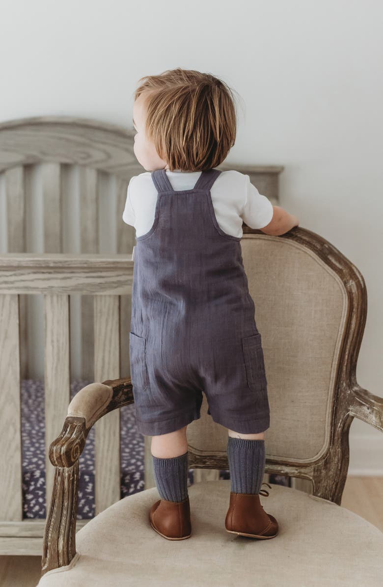 L'ovedbaby Cuff Organic Cotton Short Overalls, Alternate, color,