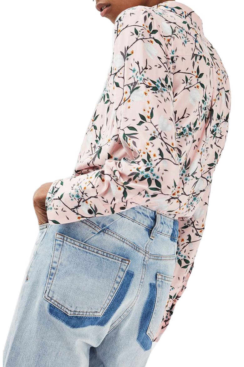 Cherry Blossom Shirt, Alternate, color, PINK MULTI