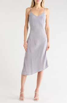 Asymmetric Midi Slipdress