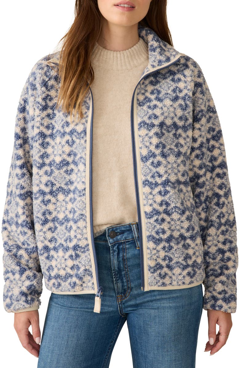 Faherty Fireside Fleece Zip Jacket, Main, color,