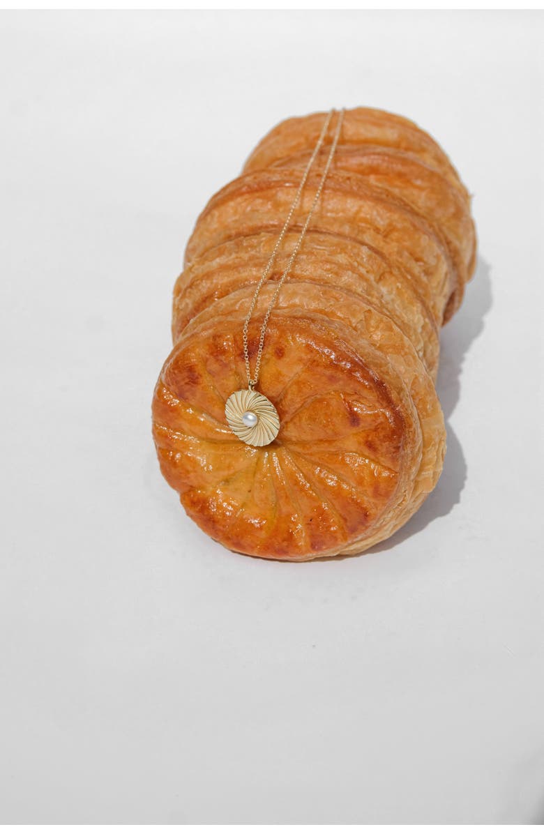 MUNS x Lucia Galette de Rois Necklace, Alternate, color, Gold Vermeil