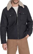 Levi's Brushed Twill Depot Jacket with Faux Shearling Collar