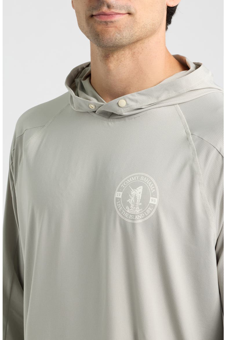 Chill Time IslandZone® Hooded Rashguard, Alternate, color, PALOMA
