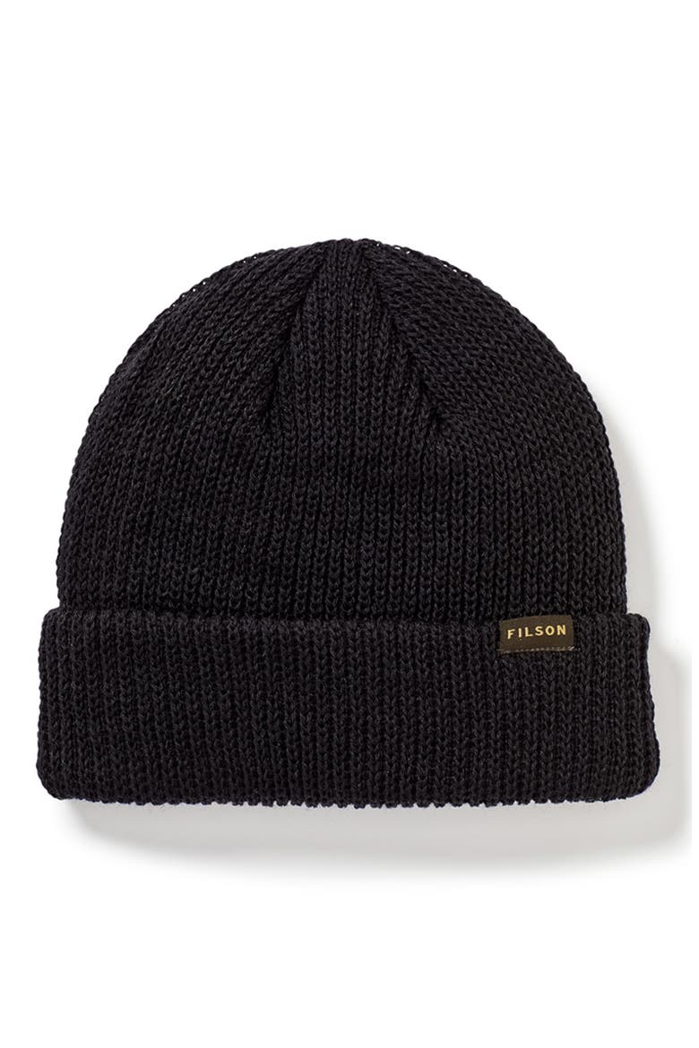 Wool Watch Cap, Main, color, BLACK