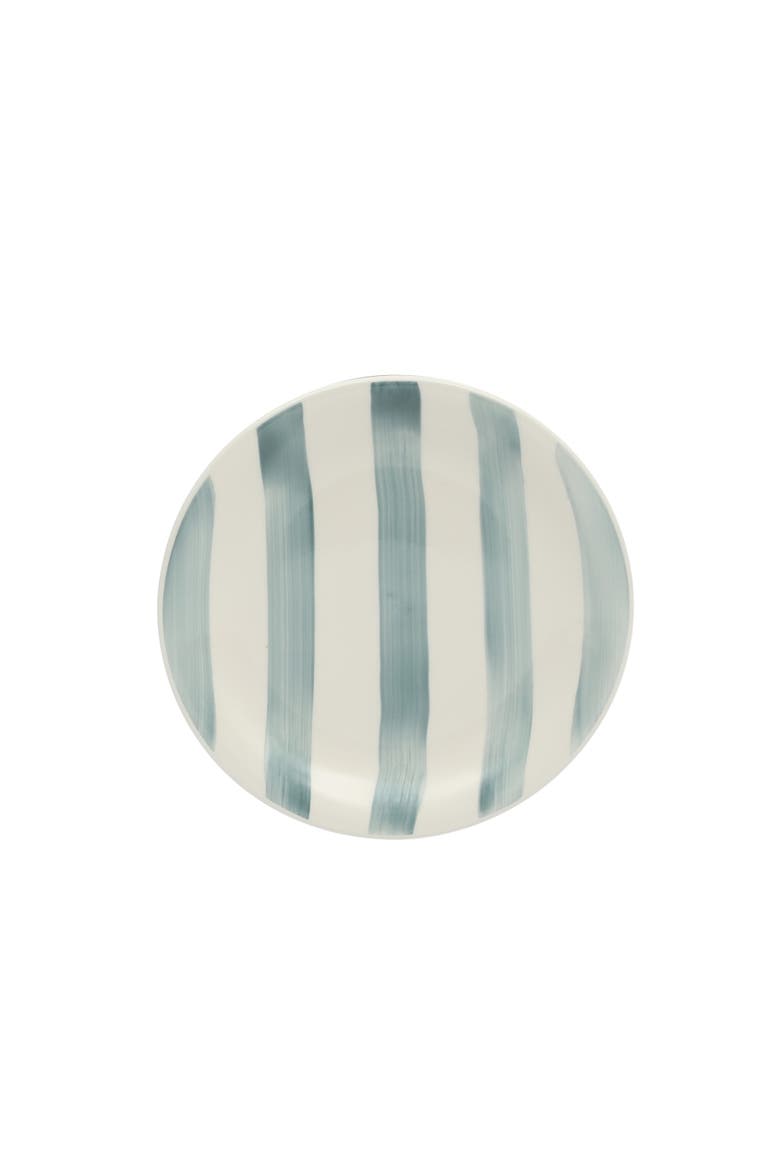 Kenwood Shores 16 Piece Stoneware Plates and Bowls Dinnerware Set, Alternate, color, Blue/White