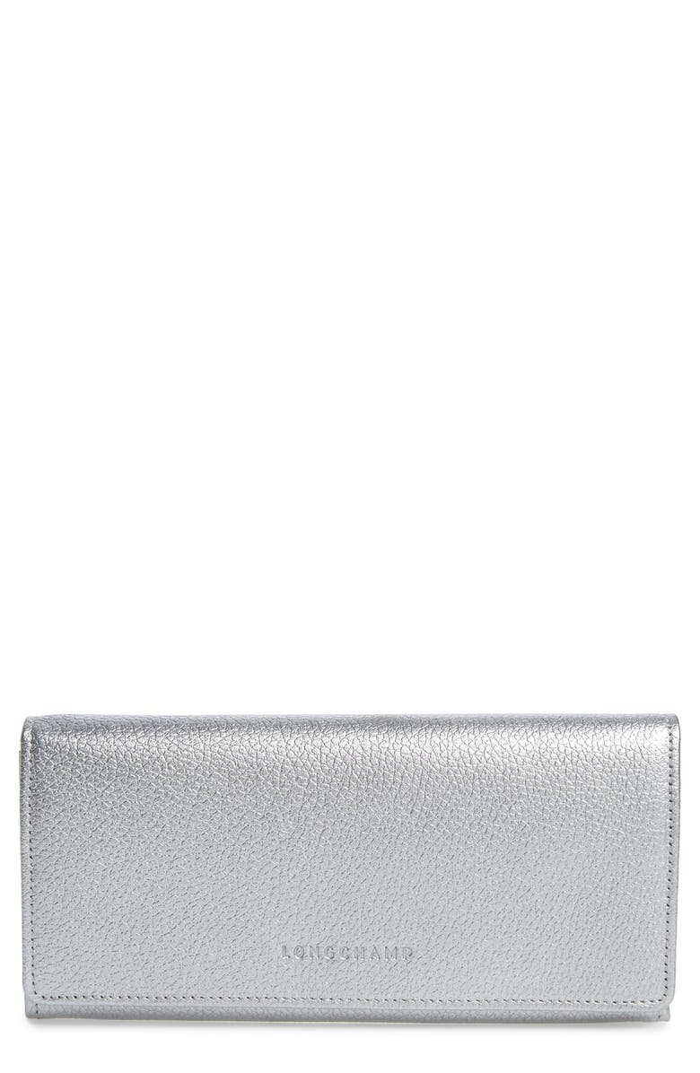 Longchamp Veau Foulonne Continental Wallet, Main, color, 