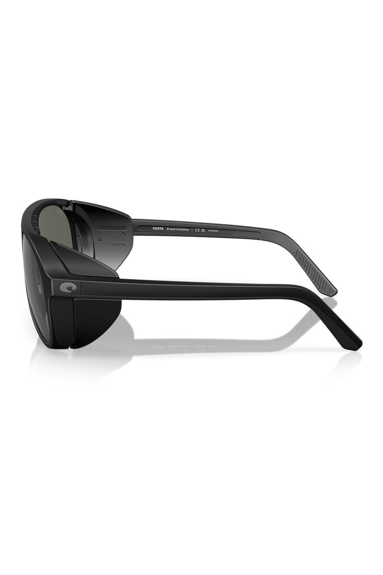 59mm Polarized Pilot Sunglasses, Alternate, color, MATTE BLACK/ GRAY