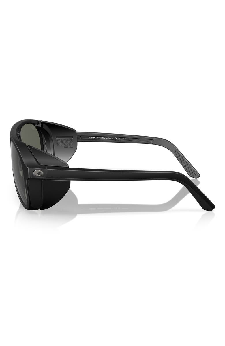 Costa Del Mar 59mm Polarized Pilot Sunglasses, Alternate, color, Matte Black/ Gray