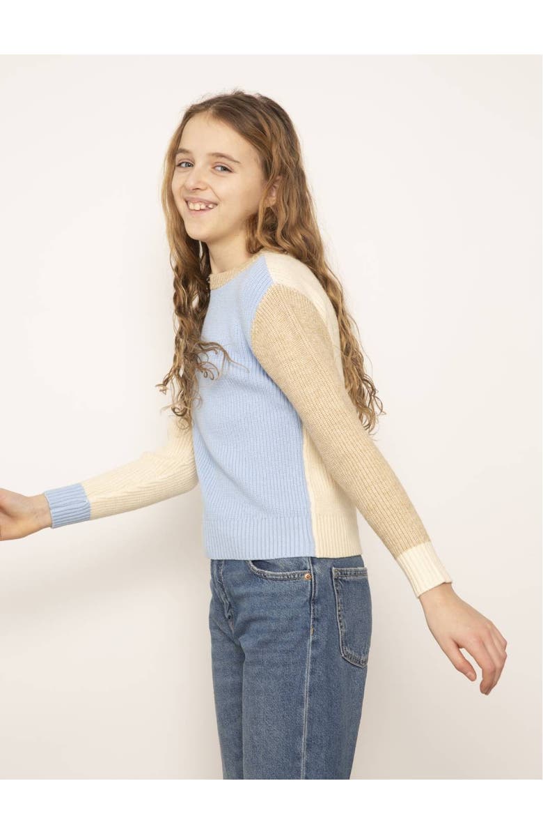 Central Park West Mallory Crewneck Whipstitch Sweater, Alternate, color, 