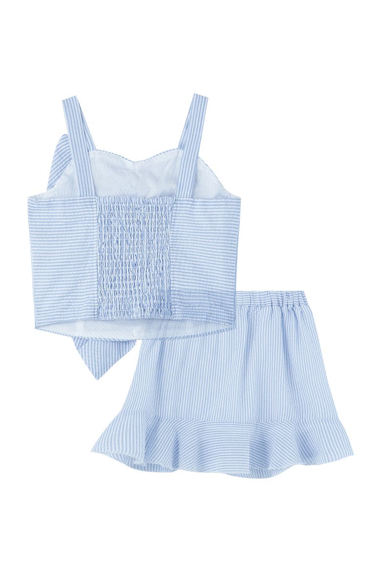Habitual Kids Kids' Scooter Stripe Tank & Ruffle Skirt Set, Alternate, color, STRIPE