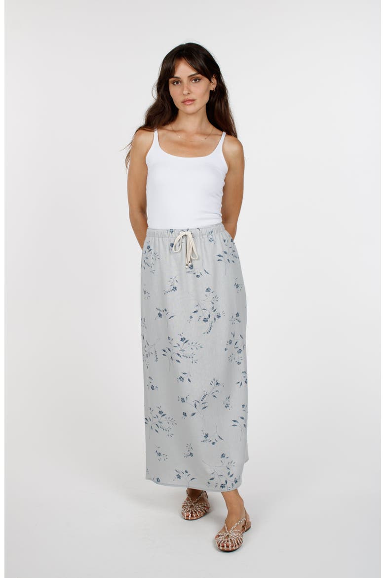 Catalina Resort Skirt, Alternate, color, Water Flower