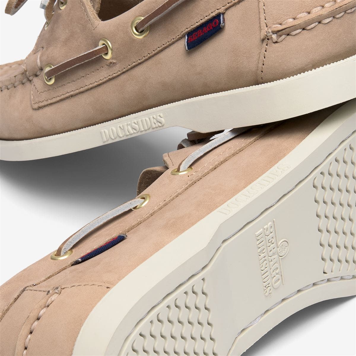 Portland Nubuck Womans Boat Shoes, Alternate, color, Beige Camel