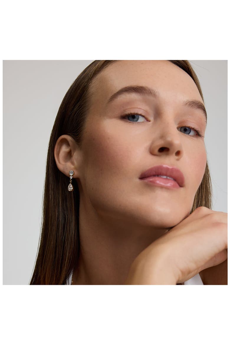 Pear Drop Earrings, Alternate, color, GOLD