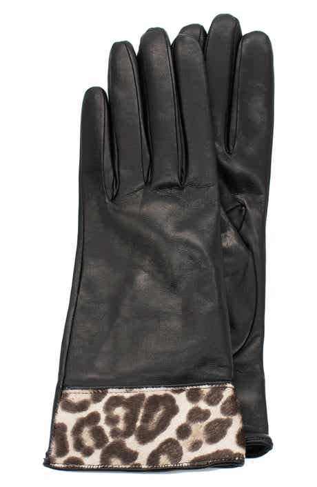 Leather Cashmere Lined Gloves