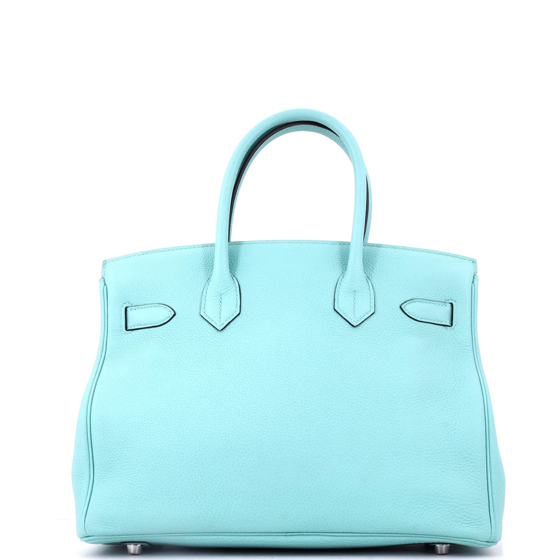 Birkin Handbag Blue Togo with Palladium Hardware 30, Alternate, color, Blue