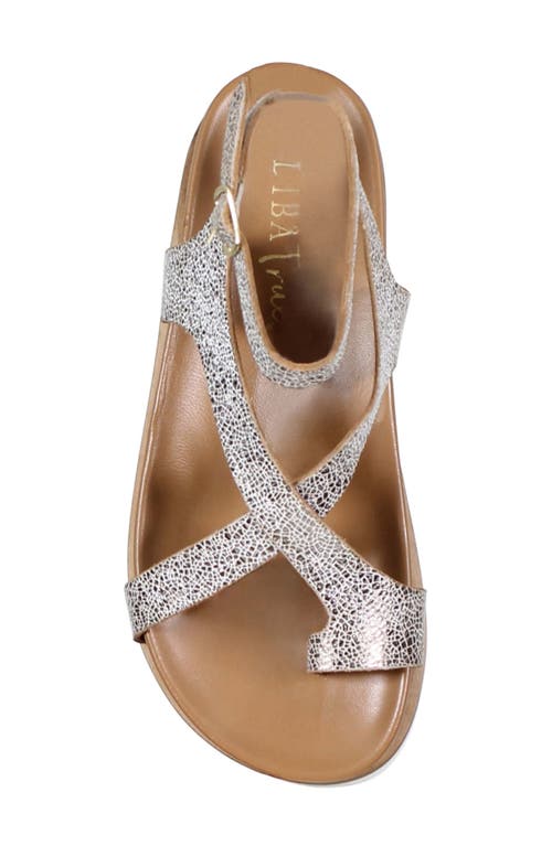 Diba True Carn Ival Ankle Strap Toe Loop Sandal In Gold